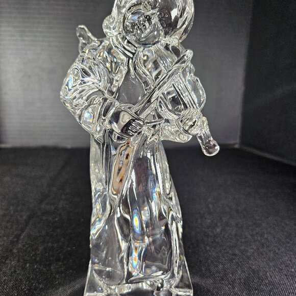 Vintage Mikasa Herald Collection Angelic Violin Angel Heavy Crystal Figurine - Picture 5 of 13